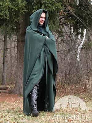 Fancy cool men hooded cloak costume