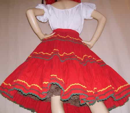 Italian tarantella dance costume