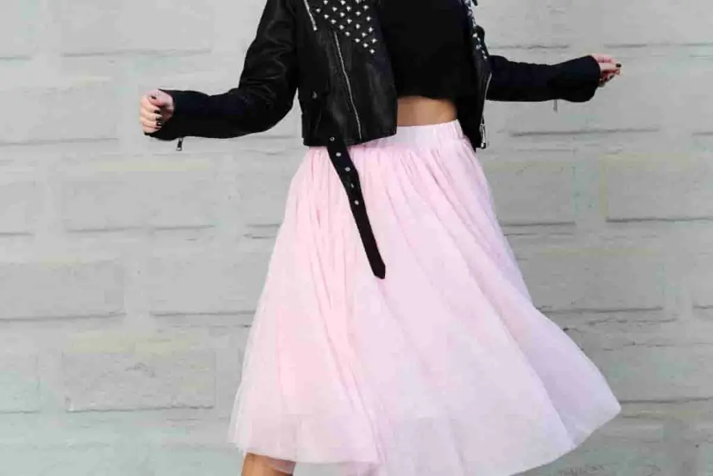 Blush Pink Long Tulle Skirt
