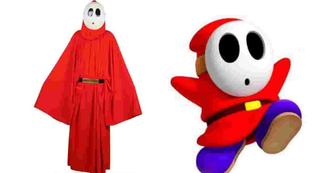 Shy Guy Mario costume