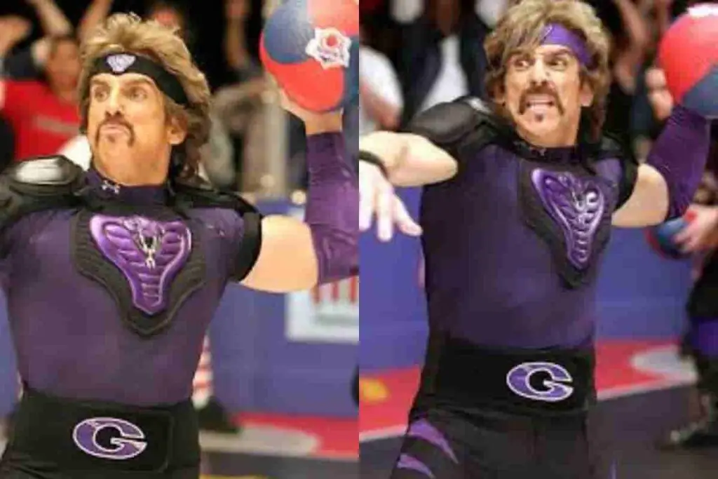 White Goodman Globo Gym Purple Cobras Dodgeball Costume