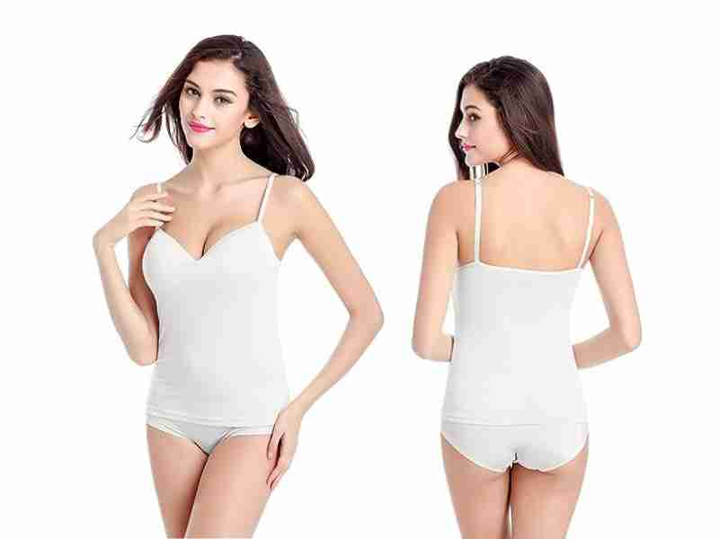 Diane Nguyen White, sweetheart, strap tank top