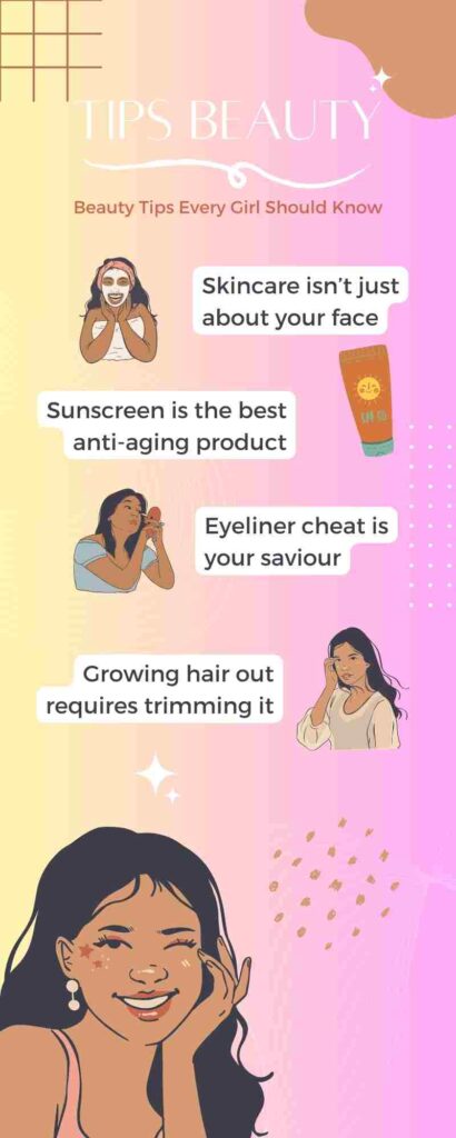 Pink Brown Illustration Beauty Infographic