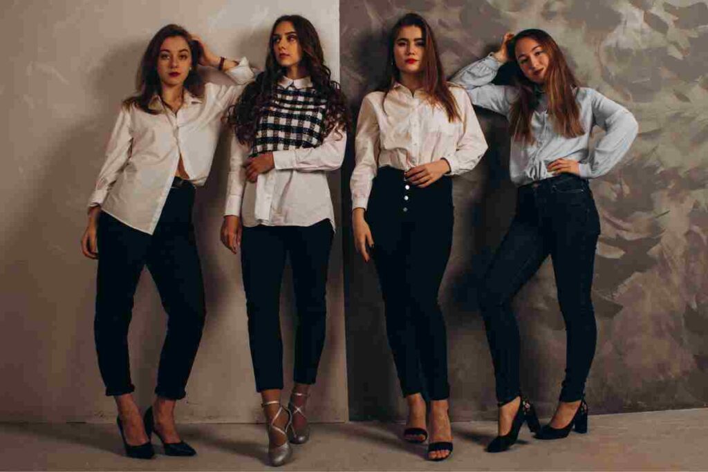 Women Modeling in Smart Casual Outfits