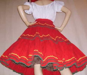 Italian tarantella dance costume